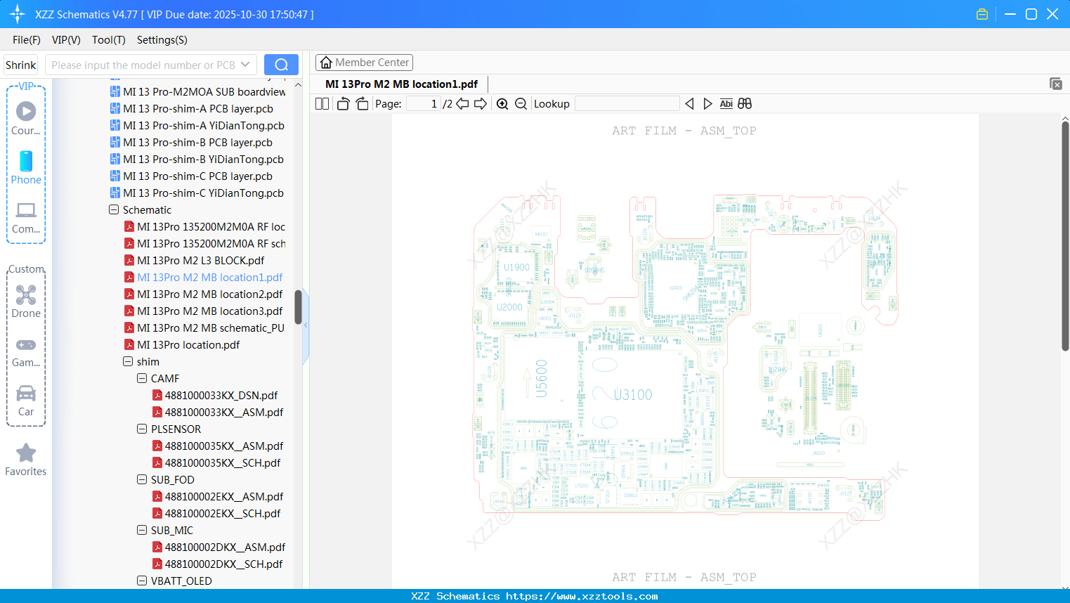 Xiaomi MI 13Pro M2 MB Location1